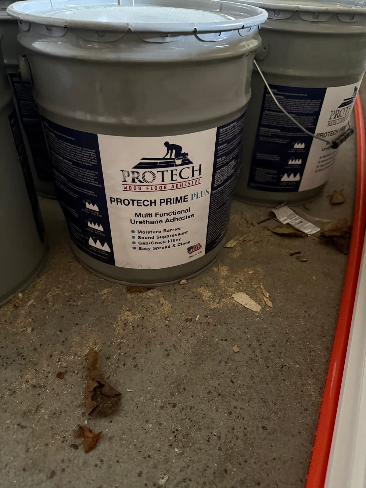 Wood floor adhesive