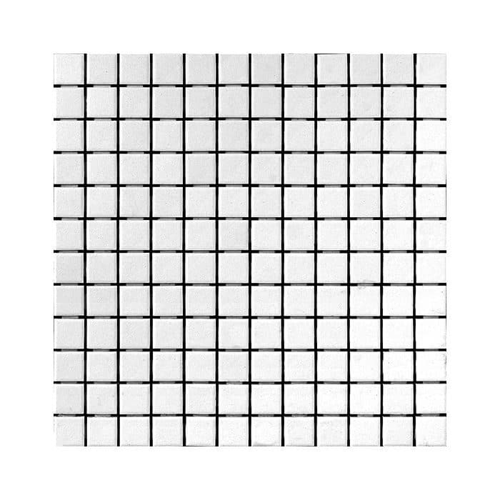 Olympia Quebec Pure White 1” × 1” Mosaic Tile