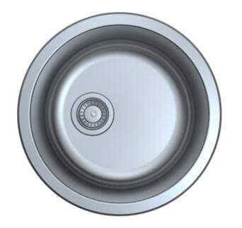 STAINLESS STEEL CIRCULAR KITCHEN SINK