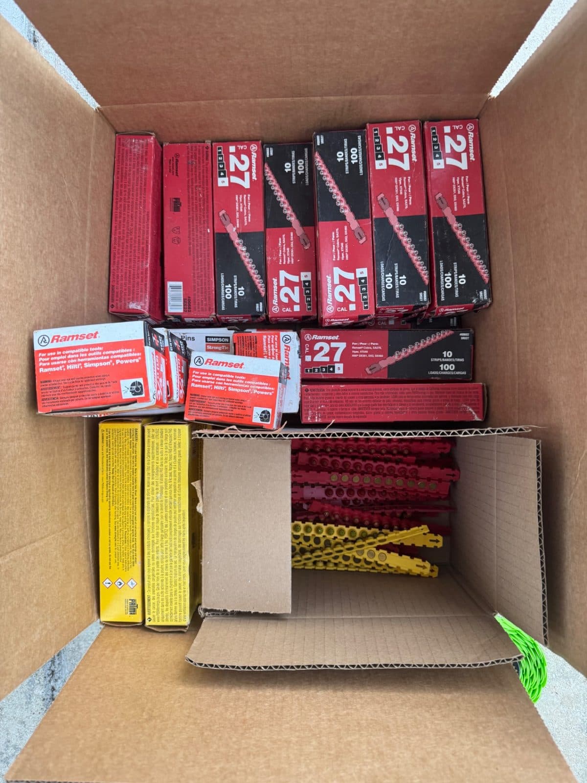.27 Cal Ramset power loads