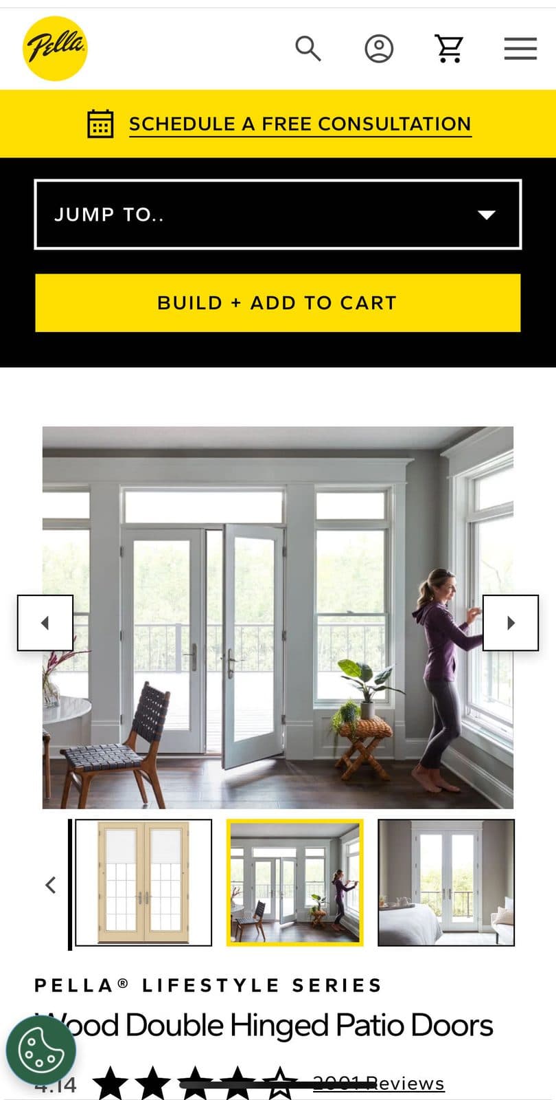 Pella Lifestyle Inswing French Doors
