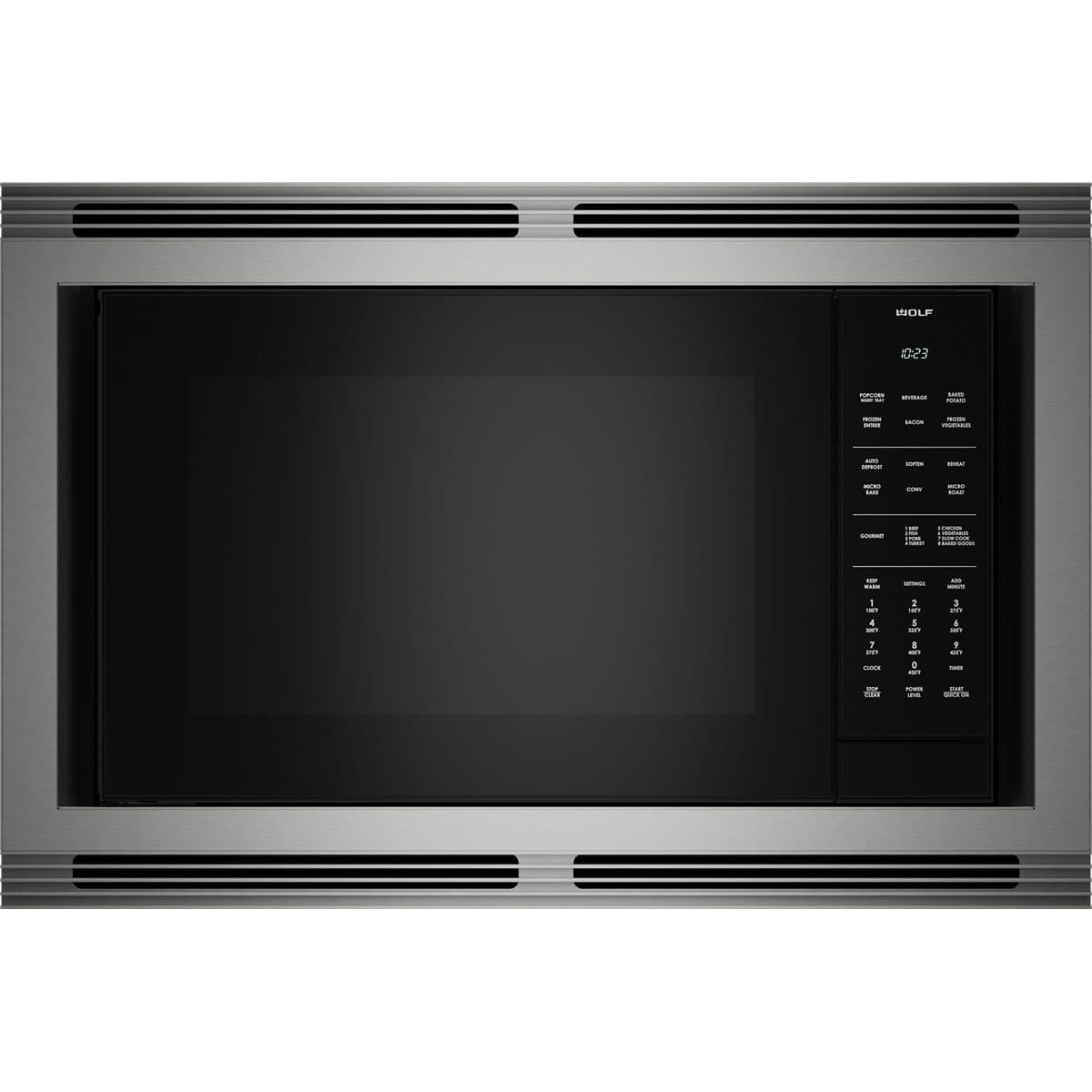 WOLF Convection Microwave with 30" Stainless M Series Trim