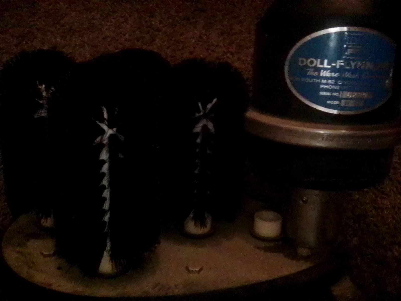 Set of industrial cleaning brushes