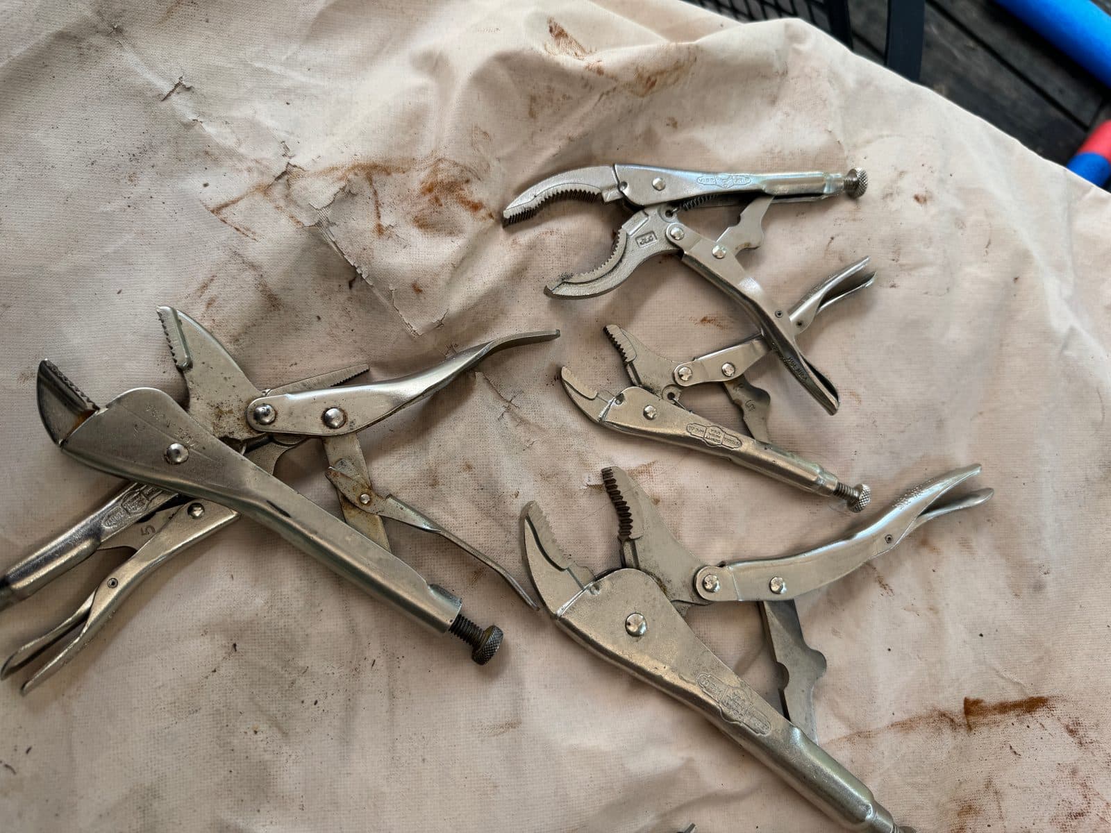 Vise-Grips Lot — Mixed Sizes, Used
