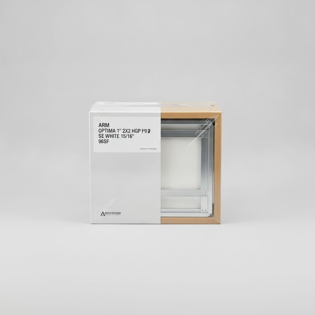 ARM OPTIMA 1" 2X2 HGP PB SE WHITE 15/16" 96SF