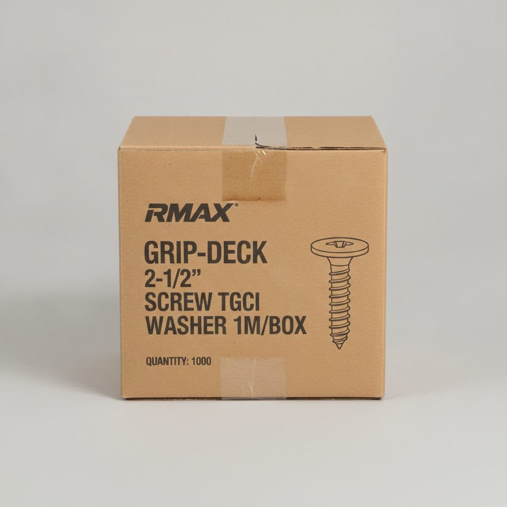 RMAX GRIP-DECK 2-1/2" SCREW TGCI WASHER 1M/BOX