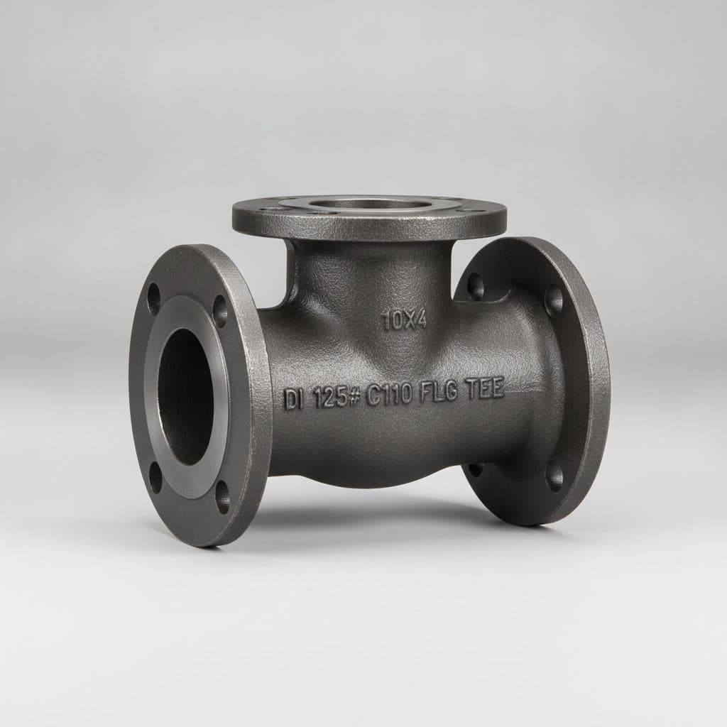 10X4 DI 125# C110 FLG TEE