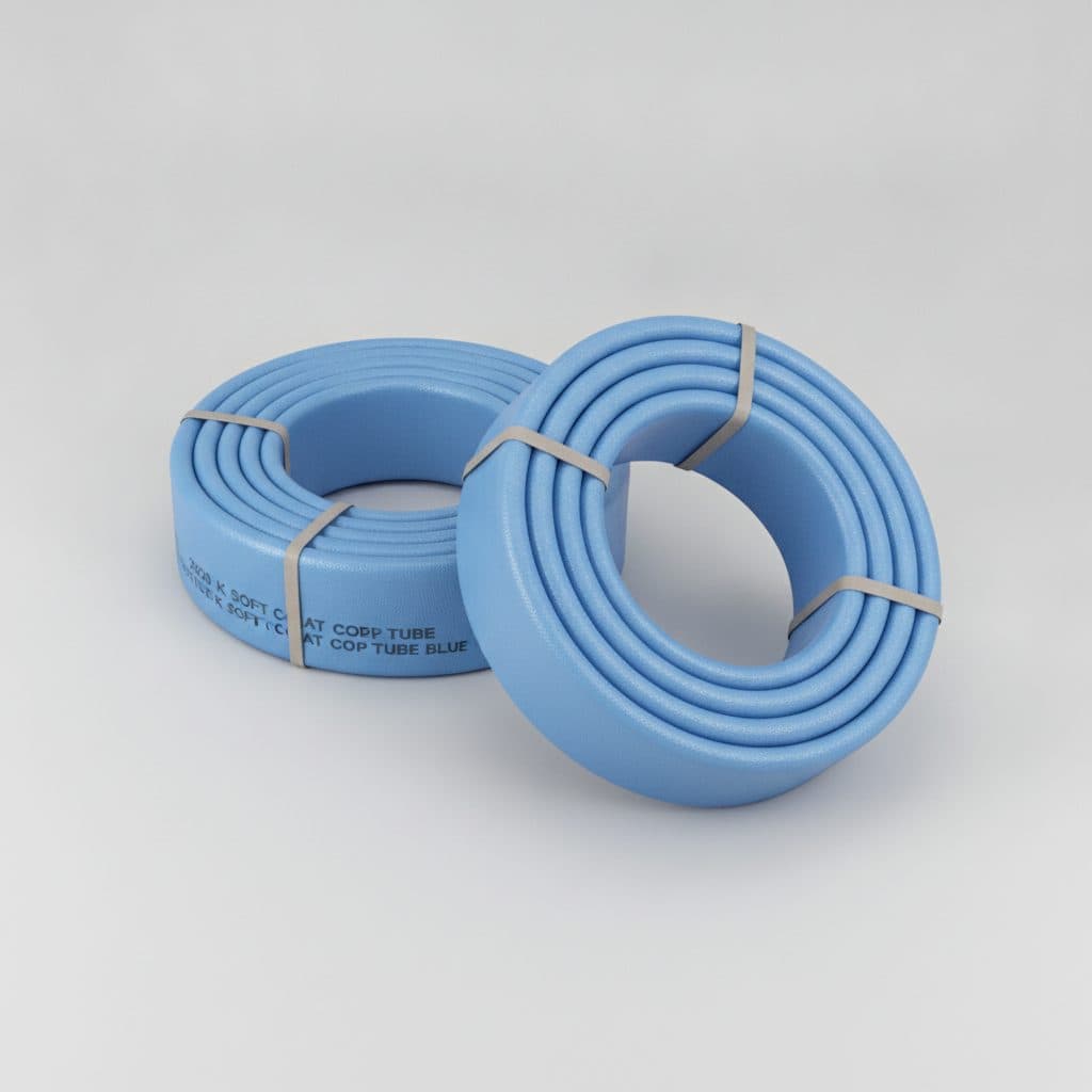 2X20 K SOFT COAT COP TUBE BLUE