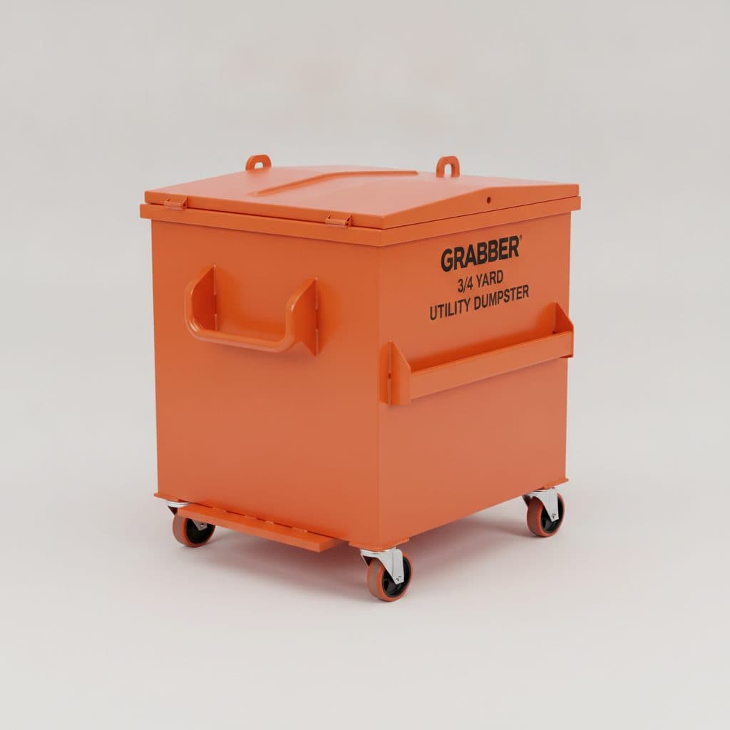 GRABBER 3/4 YARD UTILITY DUMPSTER