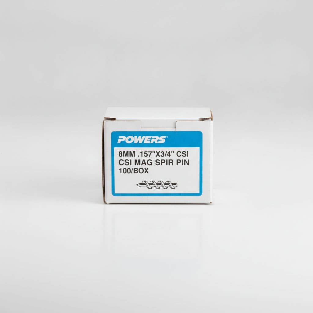 POWERS 8MM .157"X3/4" CSI MAG SPIR PIN 100/BOX