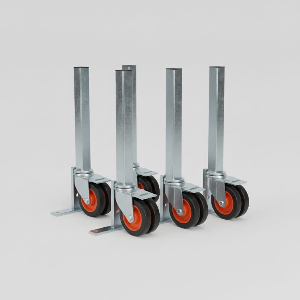 JOBSITE OUTRIG GER W/DW CASTER 4/SET METALTECH